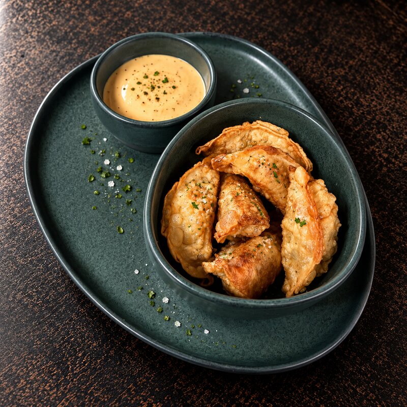 Sprøde Gyoza med rejer