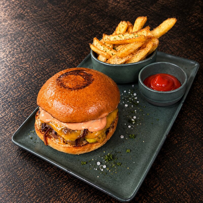 Double Smash Sriracha Burger