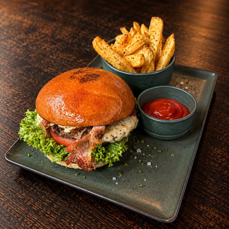 Bacon & Egg Burger